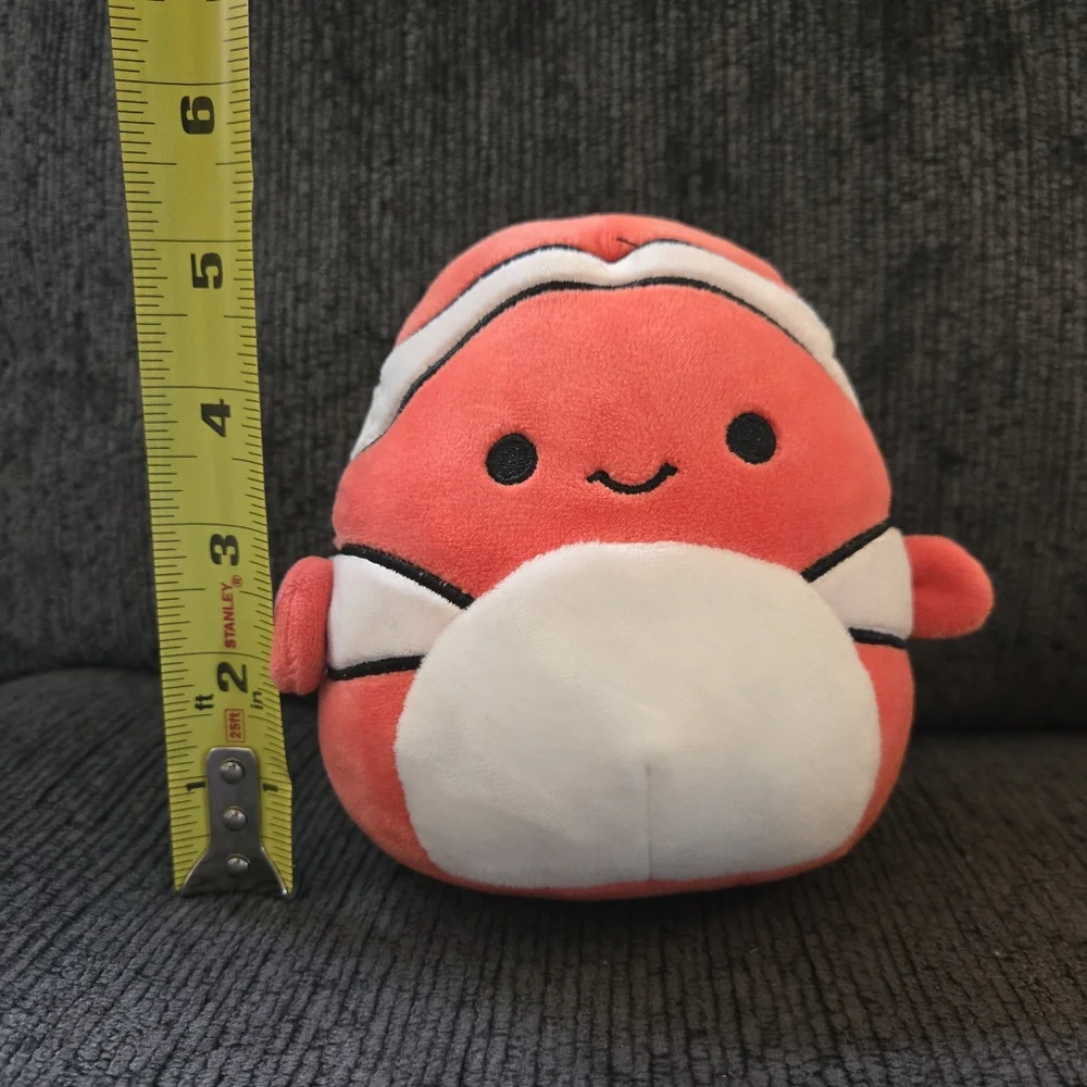 Squishmallows Ricky The Clownfish Pink 5" Kellytoy Plush Stuffed Animal - Picture 2 of 9